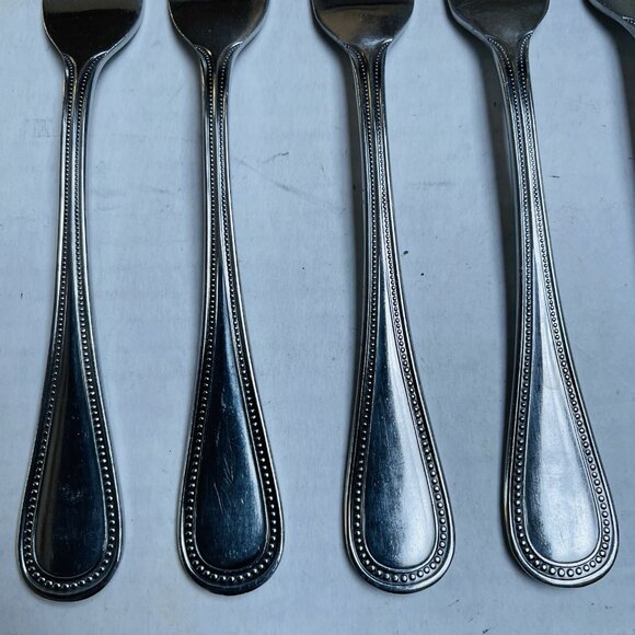 OXFORD HALL Stratton Stainless Flatware Beaded Edge Crafted in Japan Dinner Fork - Picture 2 of 8